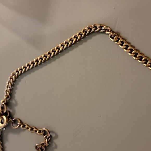 J. Crew Green & Clear Chunky Statement Gold Tone Necklace Fashion Costume GUC - Picture 11 of 16